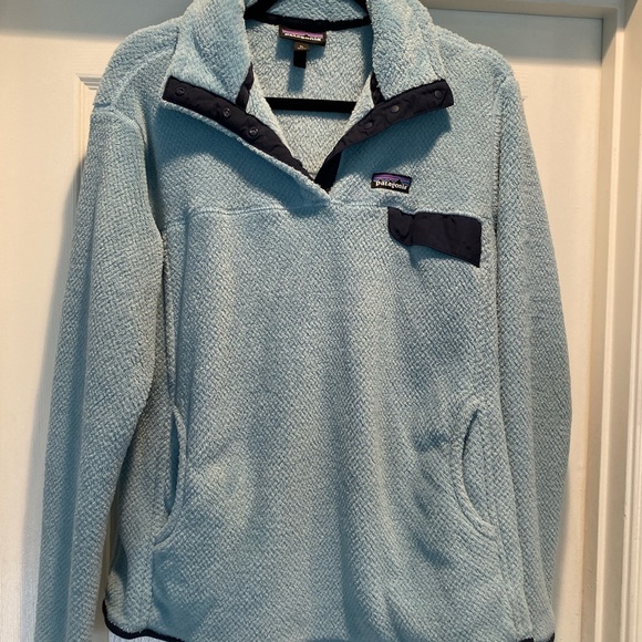 Patagonia Jackets & Blazers - Light blue Patagonia pullover snap neck XL